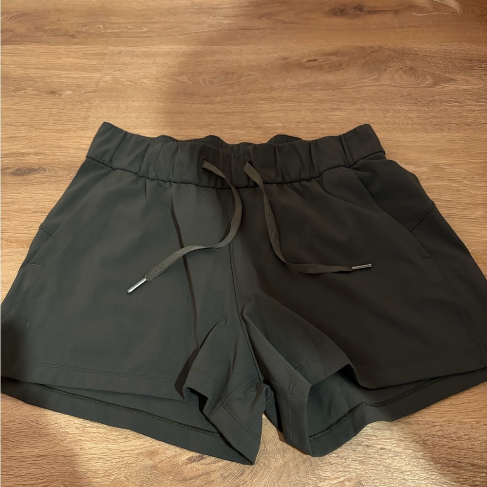 Lululemon Athletica Dark Green Athletic Shorts